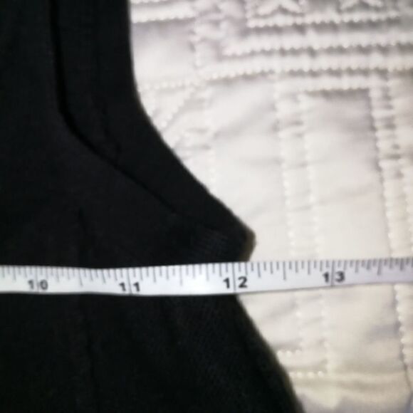 Sonia RYKIEL X H&M Black Pima Cotton Ruffles Knitted Fit & Flare Mini Dress XS - Picture 2 of 14